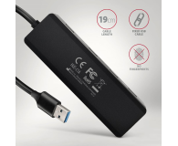 AXAGON HUE-C1A, 4x USB 5Gbps TRAVEL hub, USB-C, USB-A - 1353426 - zdjęcie 5